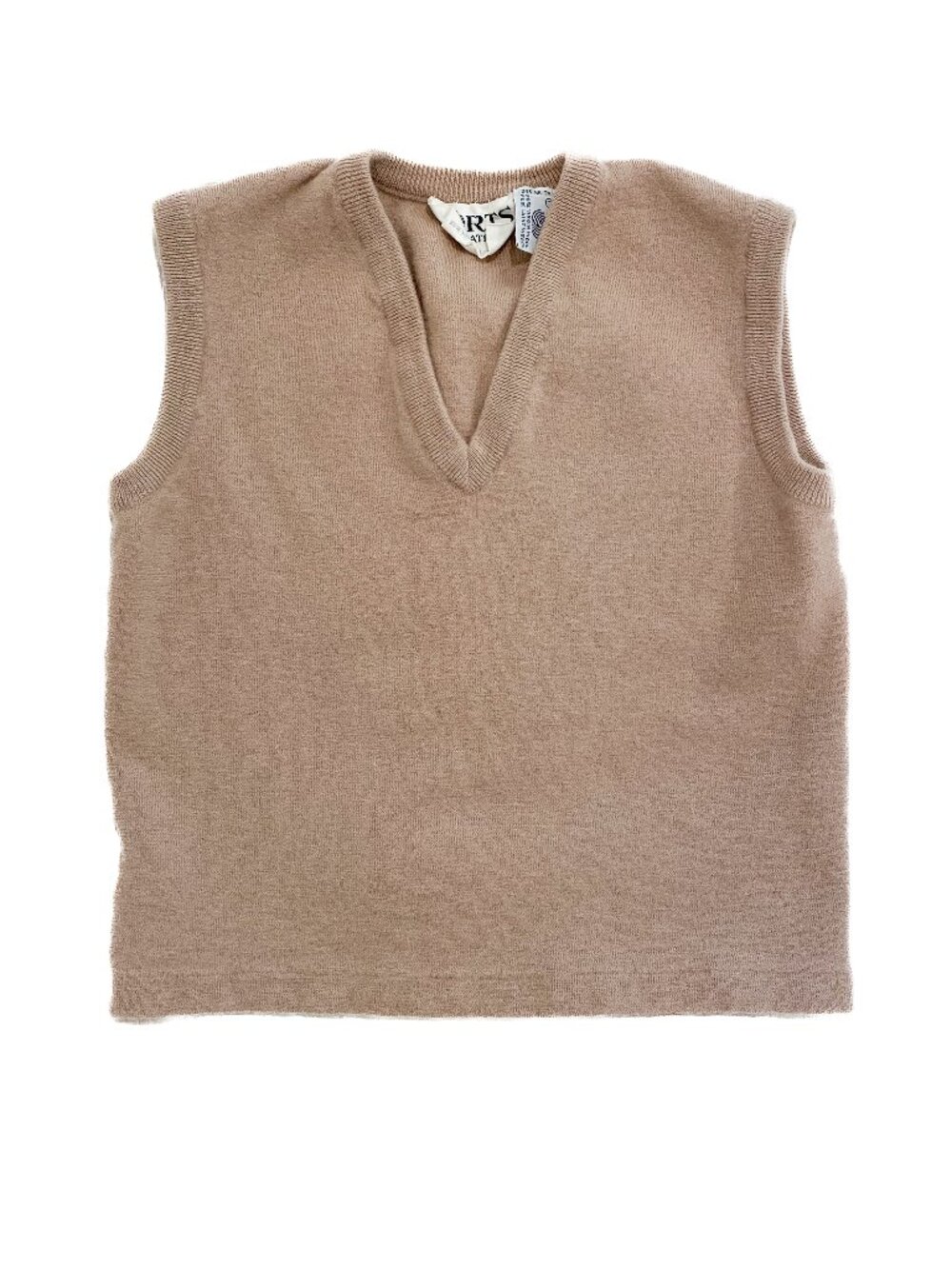 VINTAGE Virgin Wool V-Neck Sweater Vest - Port's International